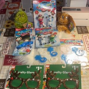 Christmas Novelty Glasses and Toys Set